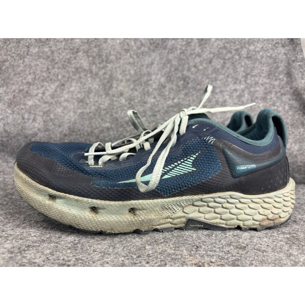 Altra Timp 4 Shoes Womens 11 Blue Trail Running Cushioned Sneakers Athletic